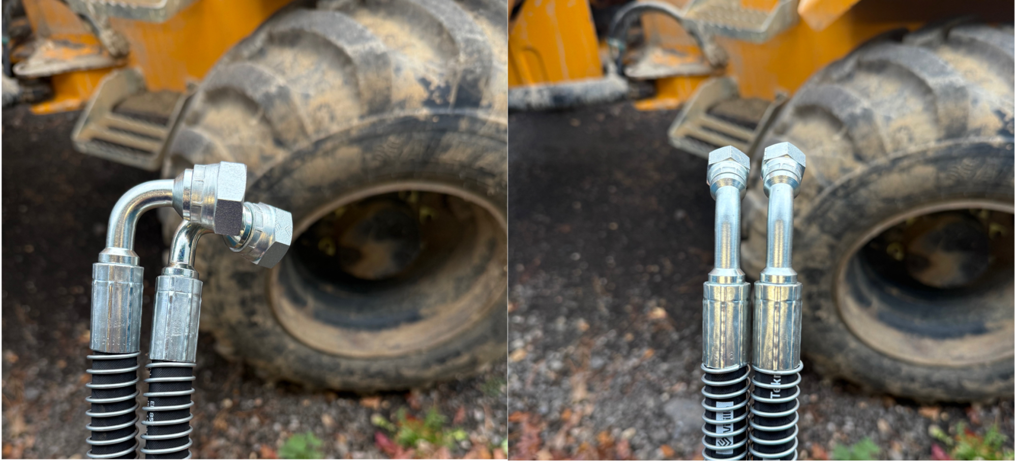 custom hydraulic hoses made to order, hydraulic hoses, hydraulic fittings, hydraulic hose builder, hydraulic hose assemblies, spiral wrap