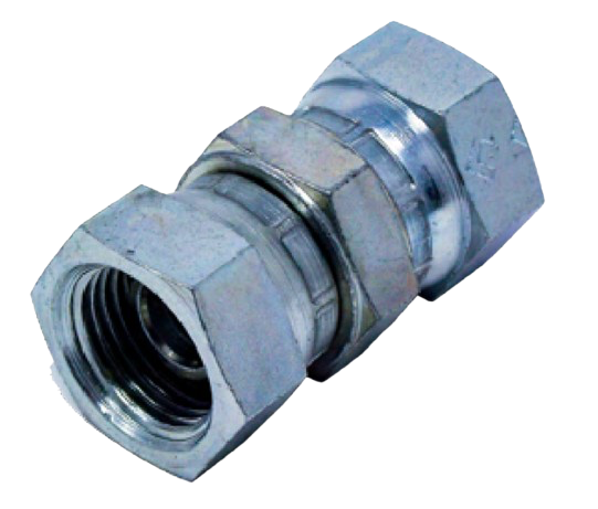 1/4" to 1/4" Hydraulic Adaptor BSP Female to Female Swivel