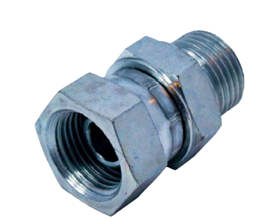 3/8" to 3/8" Hydraulic BSP Male to BSP Female Adaptor