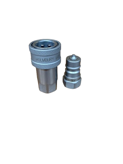 Holmbury Hydraulic Quick Release ISO A Coupling Set BSP 3/8" Male/Female